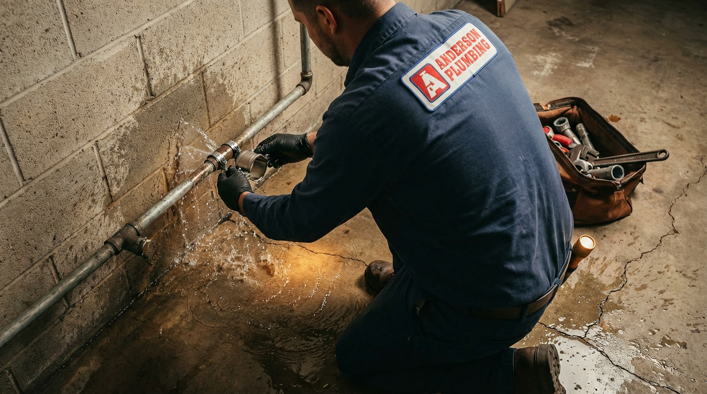 Emergency plumbing repair – illustrative image