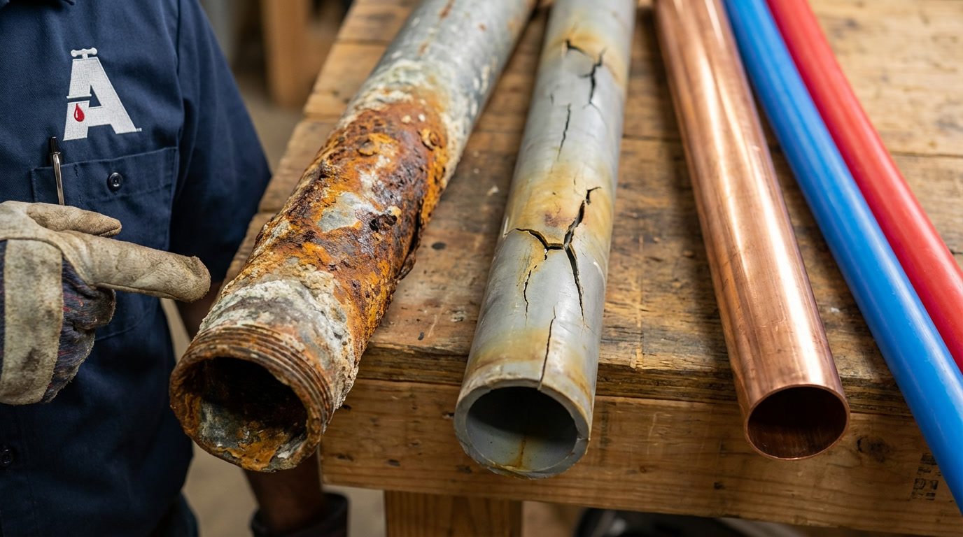 Repiping services – old vs new pipes comparison
